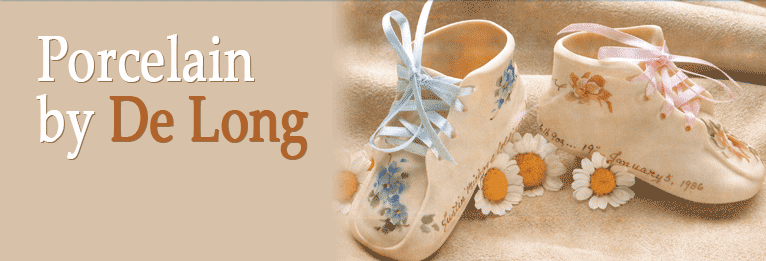 porcelain baby shoes